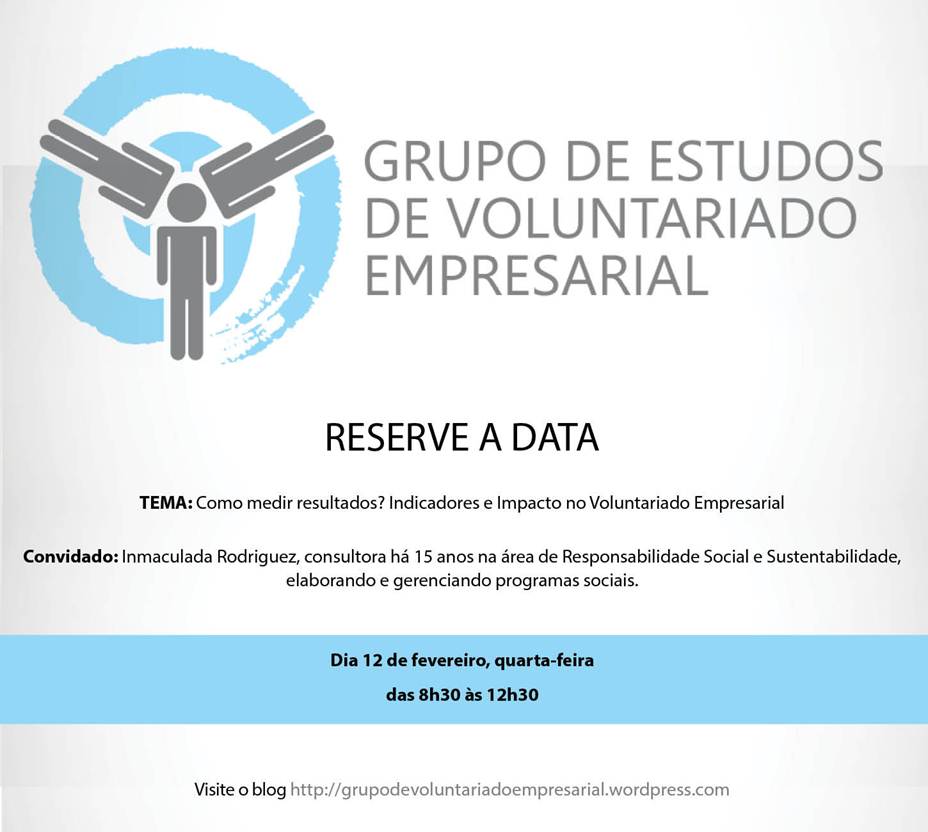 Reserve a data!  DIA 12 DE JANEIRO 